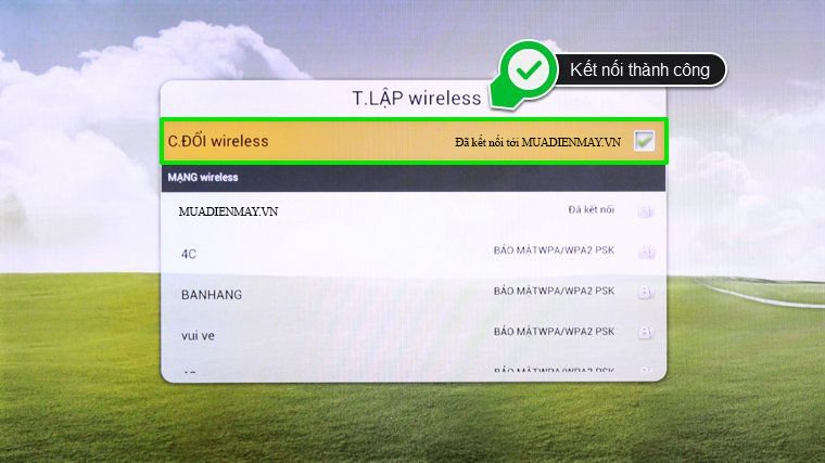 cách kết nối mạng trên smart tivi tcl