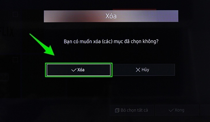 cách xoá ứng dụng trên smart tivi samsung 2016
