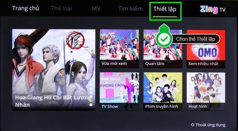 cách sử dụng ứng dụng zing tv trên smart tivi lg hệ điều hành webos