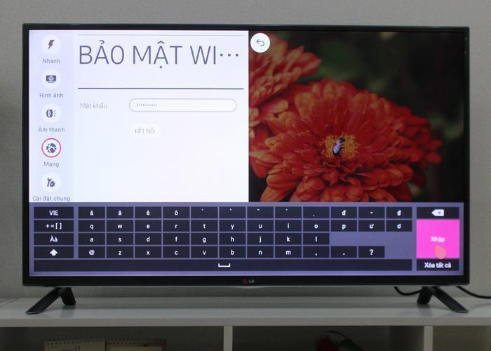 cách kết nối mạng trên tivi lg