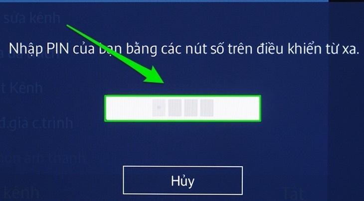cách khoá kênh trên tivi samsung