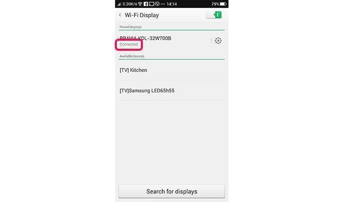 cách kết nối điện thoại oppo với smart tivi
