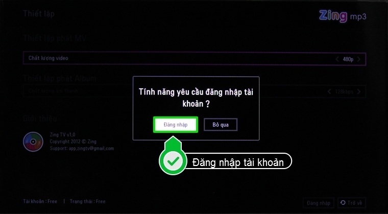 cách sử dụng ứng dụng zing mp3 trên smart tivi lg hệ điều hành webos