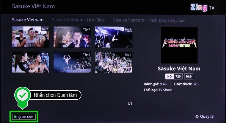 cách sử dụng ứng dụng zing tv trên smart tivi lg hệ điều hành webos