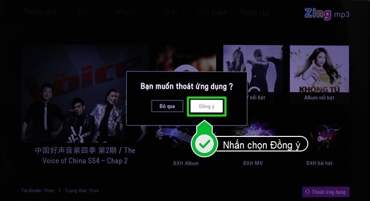 cách sử dụng ứng dụng zing mp3 trên smart tivi lg hệ điều hành webos