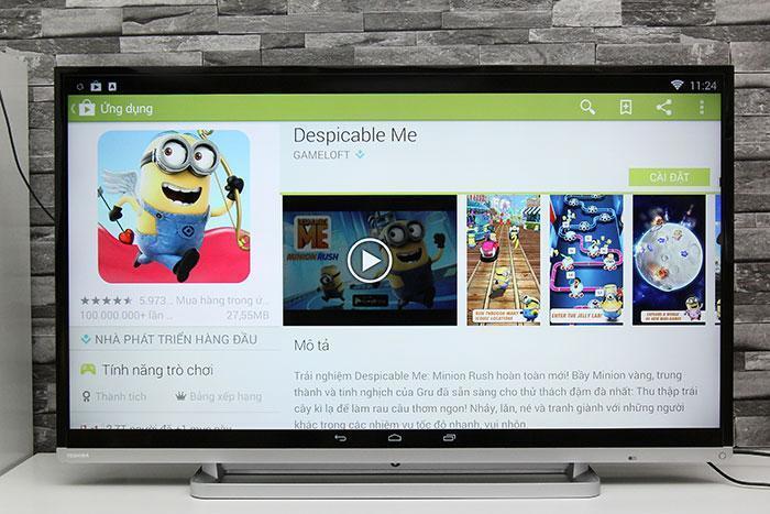 cách tải ứng dụng trên tivi toshiba