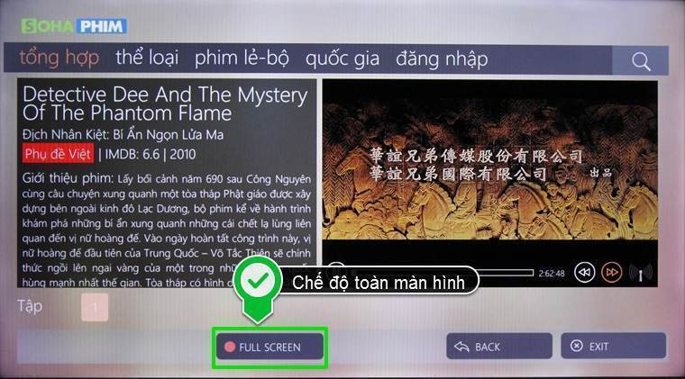 cách sử dụng ứng dụng sohaphim trên smart tivi lg hệ điều hành webos