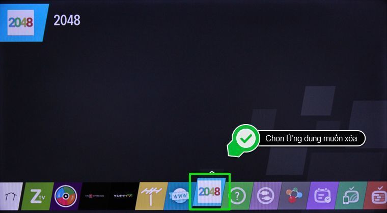 cách xóa ứng dụng trên smart tivi lg chạy hệ điều hành webos