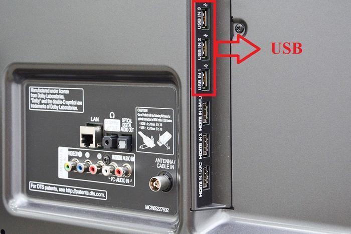 các kết nối trên tivi lg