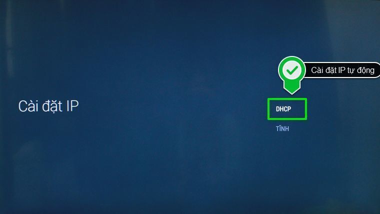 cách cài đặt ip mạng cho android tivi sony 2015