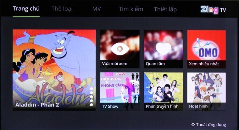 cách sử dụng ứng dụng zing tv trên smart tivi lg hệ điều hành webos