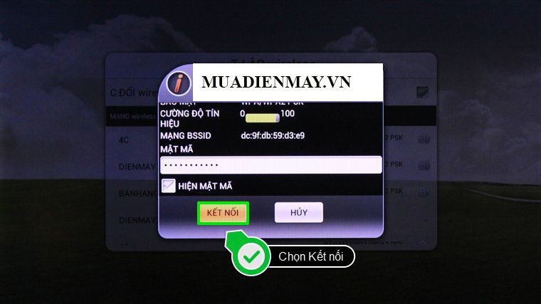 cách kết nối mạng trên smart tivi tcl