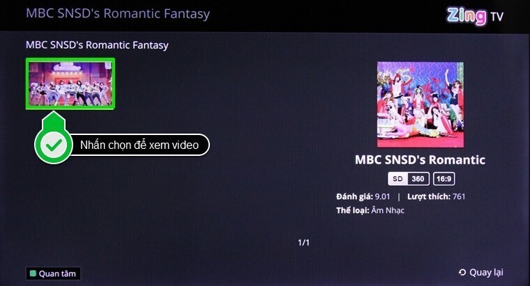 cách sử dụng ứng dụng zing tv trên smart tivi lg hệ điều hành webos