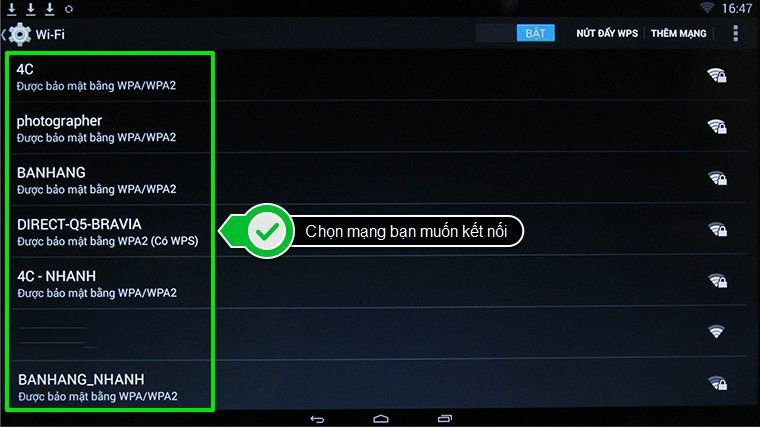 cách kết nối mạng tivi toshiba