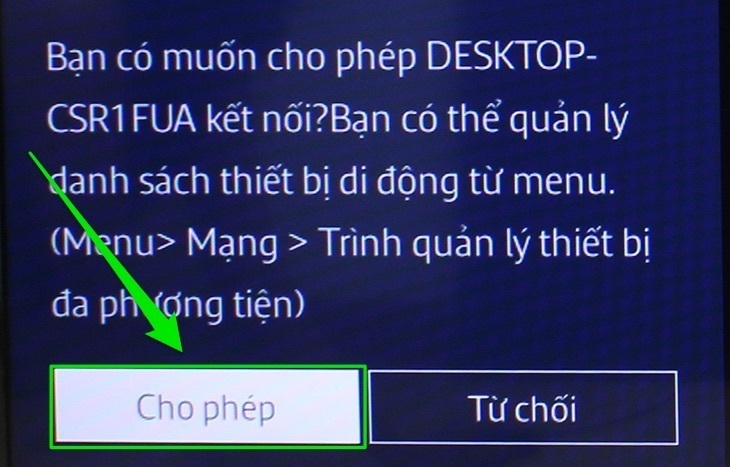 cách chuyển hình từ laptop lên tivi bằng dlna