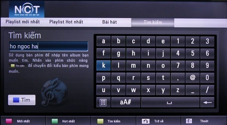 cách sử dụng ứng dụng nhạc của tui trên smart tivi lg hệ điều hành webos