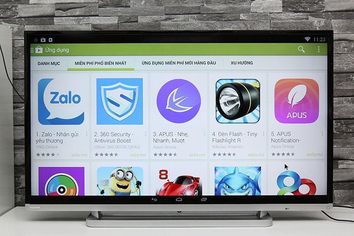 cách tải ứng dụng trên tivi toshiba