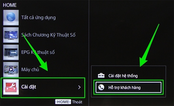 cách cập nhật phần mềm cho tivi sony 43w750d bằng mạng internet