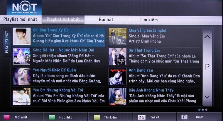 cách sử dụng ứng dụng nhạc của tui trên smart tivi lg hệ điều hành webos