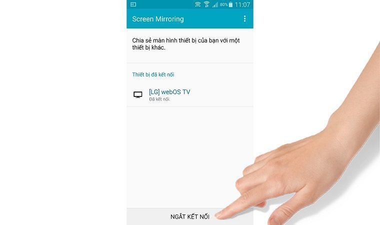 cách phản chiếu hình ảnh từ điện thoại lên smart tivi lg chạy hệ điều hành webos