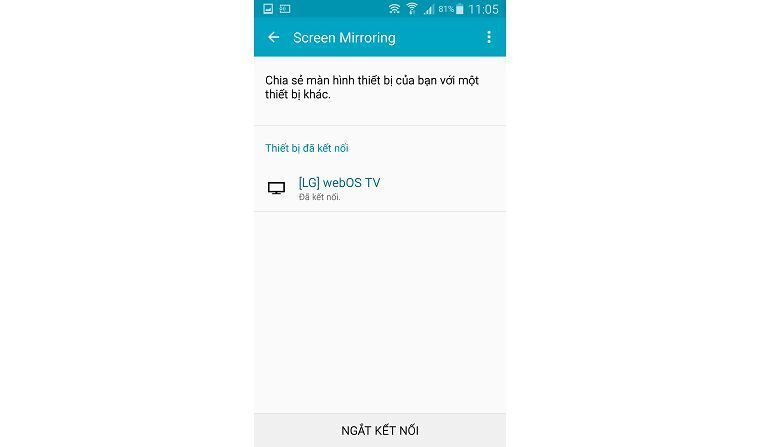 cách phản chiếu hình ảnh từ điện thoại lên smart tivi lg chạy hệ điều hành webos