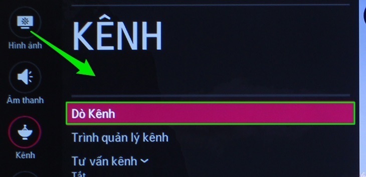 cách dò kênh trên smart tivi lg 2016