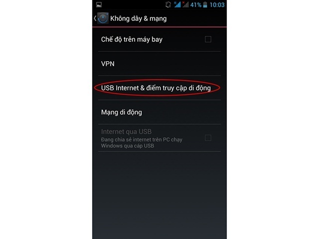 hướng dẫn bật tính năng wifi hotspot