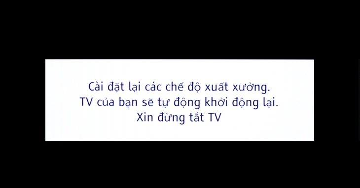 cách khôi phục cài đặt gốc và thiết lập lại tivi panasonic thường