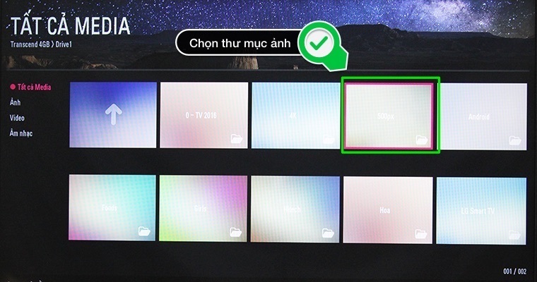 cách nghe nhạc, xem ảnh, xem phim bằng usb trên tivi lg thường 2016