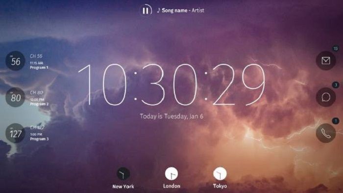giao diện firefox os trên smart tivi panasonic
