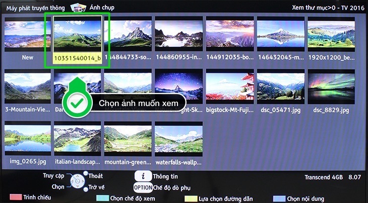 cách nghe nhạc, xem ảnh, xem phim bằng usb trên tivi panasonic thường