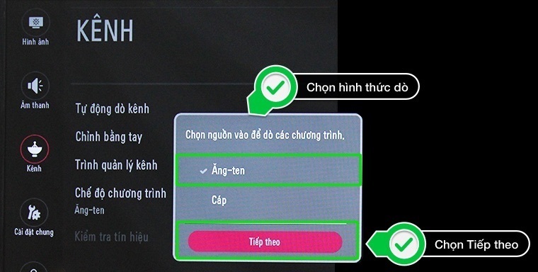 cách khôi phục cài đặt gốc và thiết lập lại tivi lg thường 2016