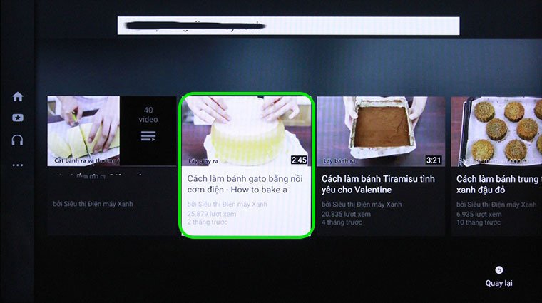 cách xem clip youtube trên tivi