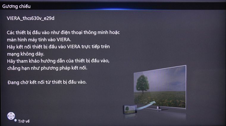 cách sử dụng tính năng screen mirroring trên smart tivi panasonic