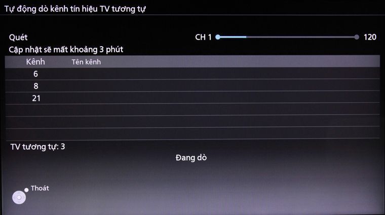 cách dò kênh smart tivi panasonic