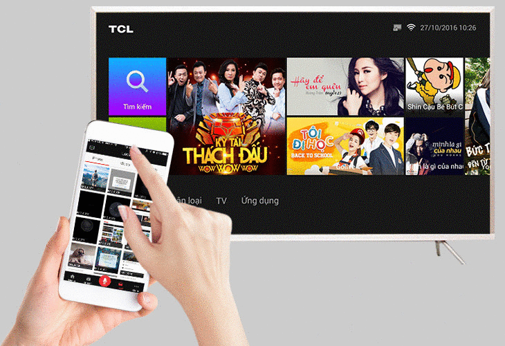 cách điều khiển smart tivi tcl bằng điện thoại