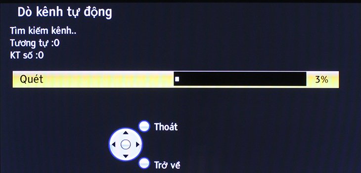 cách dò kênh trên tivi panasonic thường