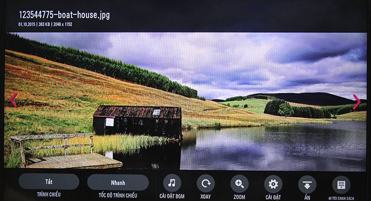 cách nghe nhạc, xem ảnh, xem phim bằng usb trên tivi lg thường 2016