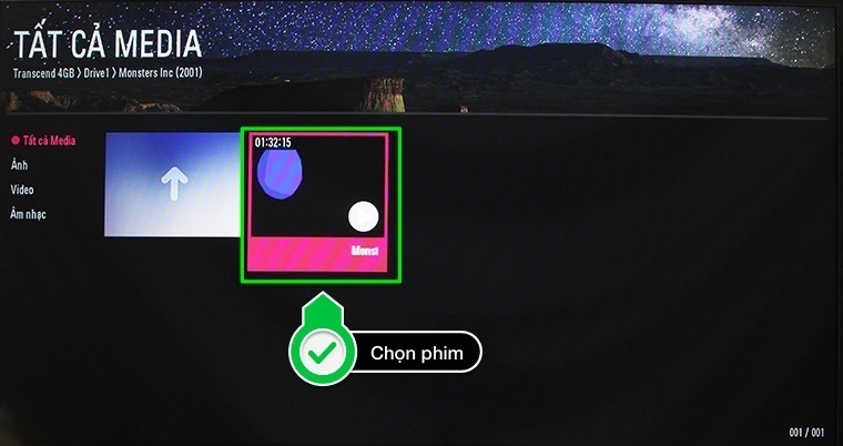 cách nghe nhạc, xem ảnh, xem phim bằng usb trên tivi lg thường 2016