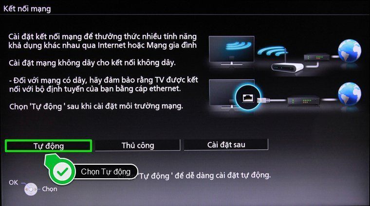 các bước thiết lập lại từ đầu trên smart tivi panasonic