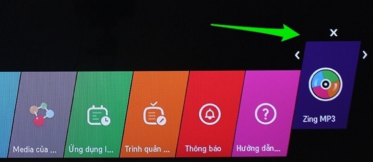 cách xoá ứng dụng trên internet tivi lg 2016