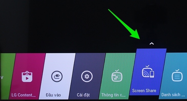 cách chiếu màn hình điện thoại lên internet tivi lg 2016