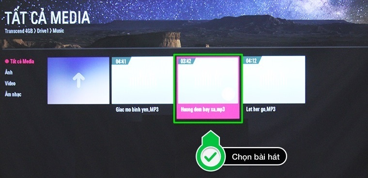 cách nghe nhạc, xem ảnh, xem phim bằng usb trên tivi lg thường 2016