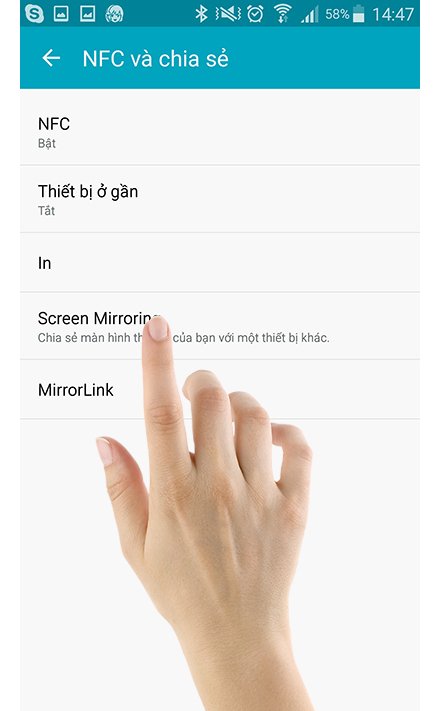 cách chiếu màn hình điện thoại lên internet tivi lg 2016