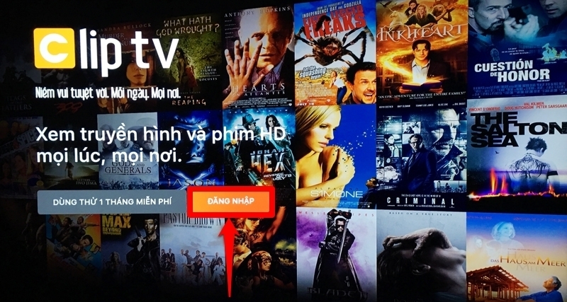 kích hoạt gói xem phim miễn phí cliptv trên smart tivi samsung 2018
