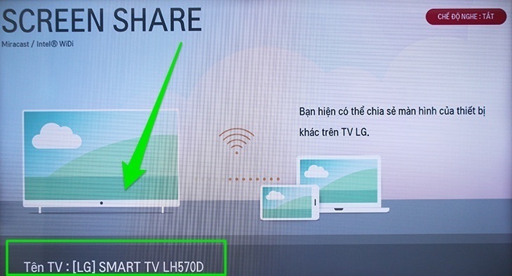 cách chiếu màn hình điện thoại lên internet tivi lg 2016