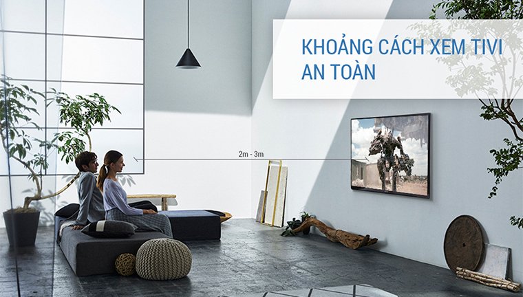 cách tính khoảng cách xem tivi an toàn cho mắt
