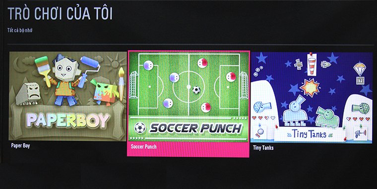 cách chơi game trên tivi lg thường 2016