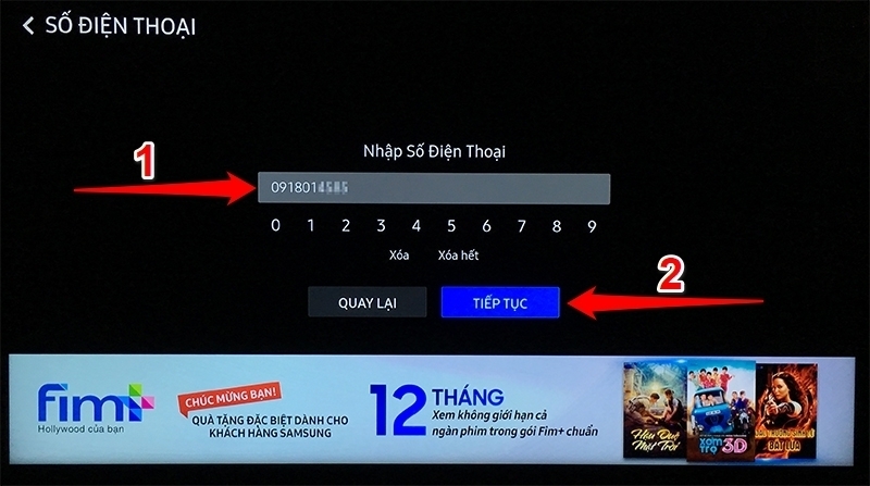 cách kích hoạt gói phim miễn phí của fim+ cho smart tivi samsung 2018