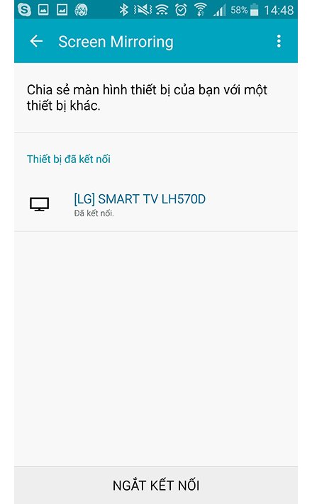 cách chiếu màn hình điện thoại lên internet tivi lg 2016